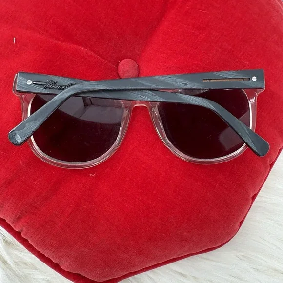 Kenneth Cole Clear And Gun Metal Gray Marble Classic Sunglasses Mens - Picture 5 of 8